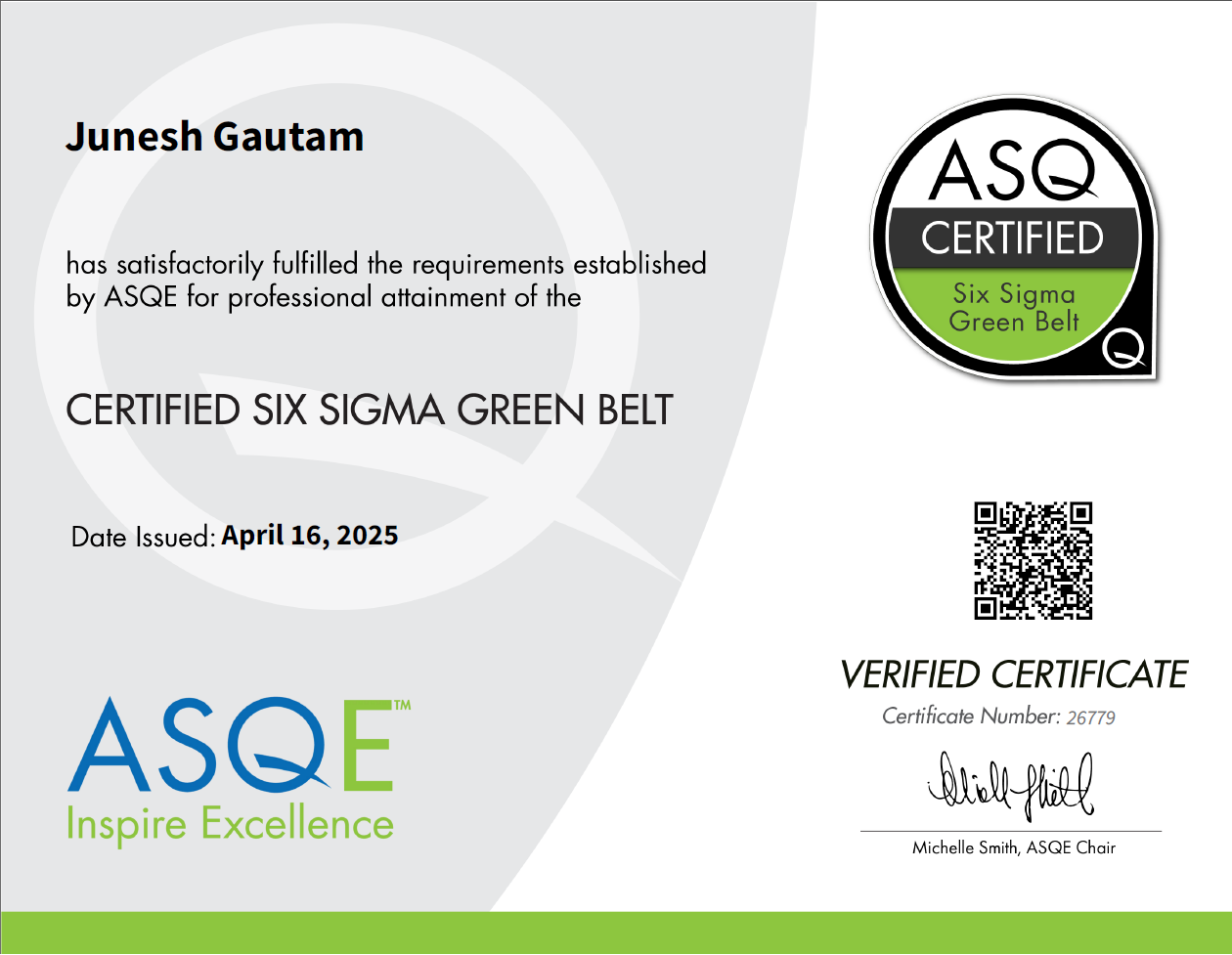 Six Sigma Green Belt